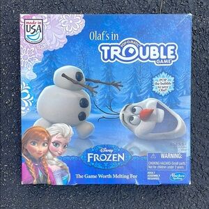 Hasbro Blue Trouble Game Disney Frozen Edition